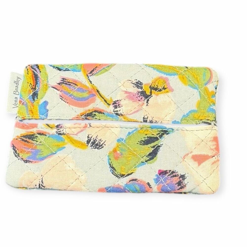 VERA BRADLEY Women’s Multicolor Floral Quilted Coin Card Pouch